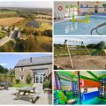 collage of images showing child friendly holidays at libbear barton