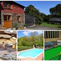 collage of images showing family friendly devon cottage